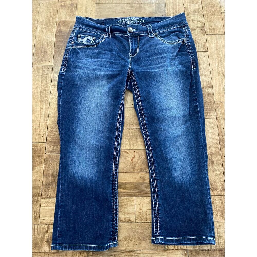 Miss Me Embellished Capri Jeans Mid Rise Women’s Size 14R
